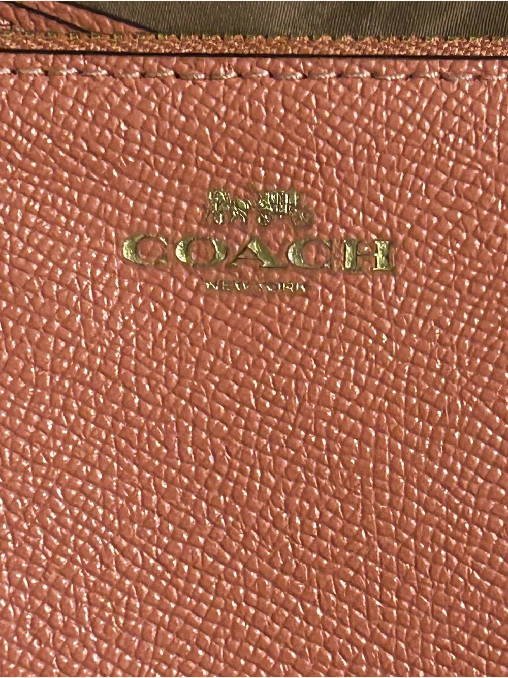Coach pebbled leather